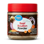 Great Value Beef Bouillon Powder 3.75 oz Jar, (Shelf Stable)