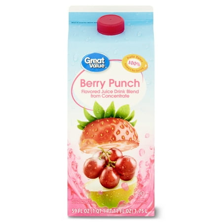 Great Value Berry Punch, 59 fl oz