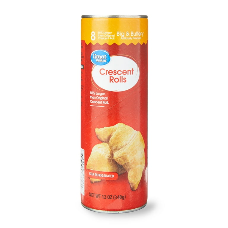 Great Value Big and Buttery Crescent Rolls, 50% Larger, Regular