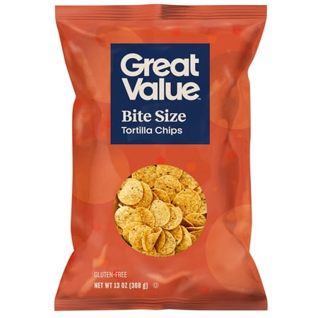 Great Value Bite Size Tortilla Chips, 13 oz