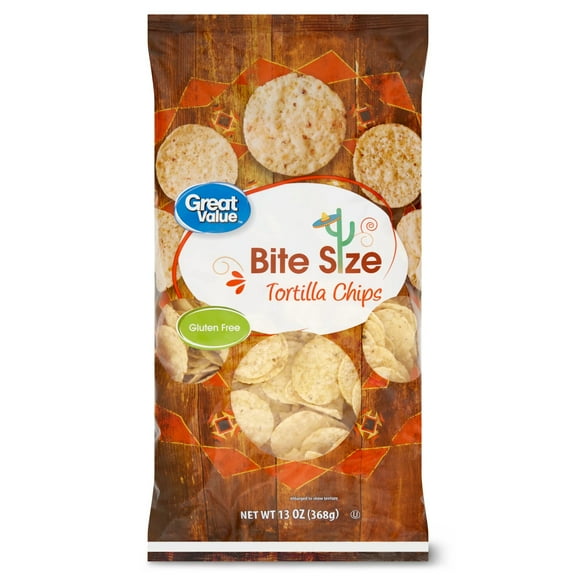 Great Value Bite Size Tortilla Chips, 13 oz