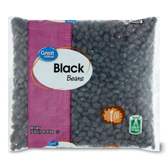 Great Value Black Beans, 16 oz
