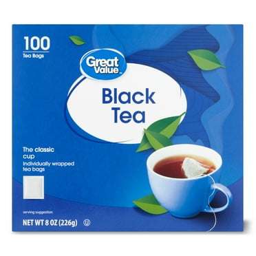 Great Value Black Tea Bags, 8 oz