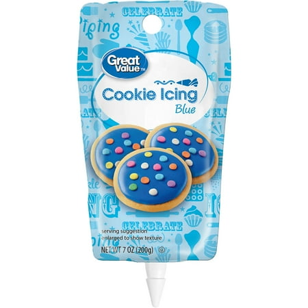 Great Value Blue Cookie Icing, 7 oz
