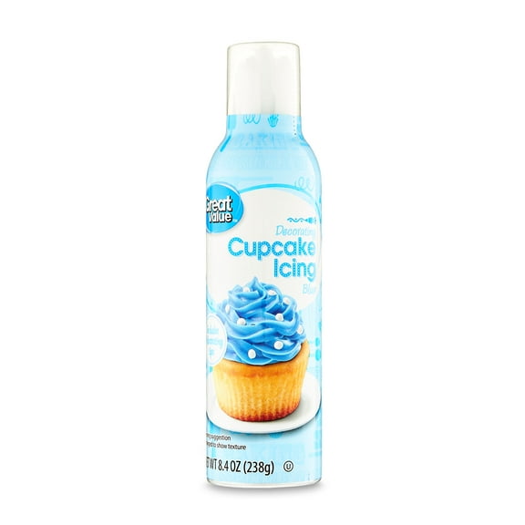 Great Value Blue Decorating Cupcake Icing, 6.4 oz