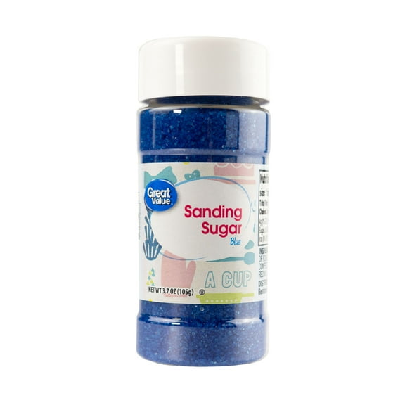 Great Value Blue Sanding Sugar, 3.3 oz