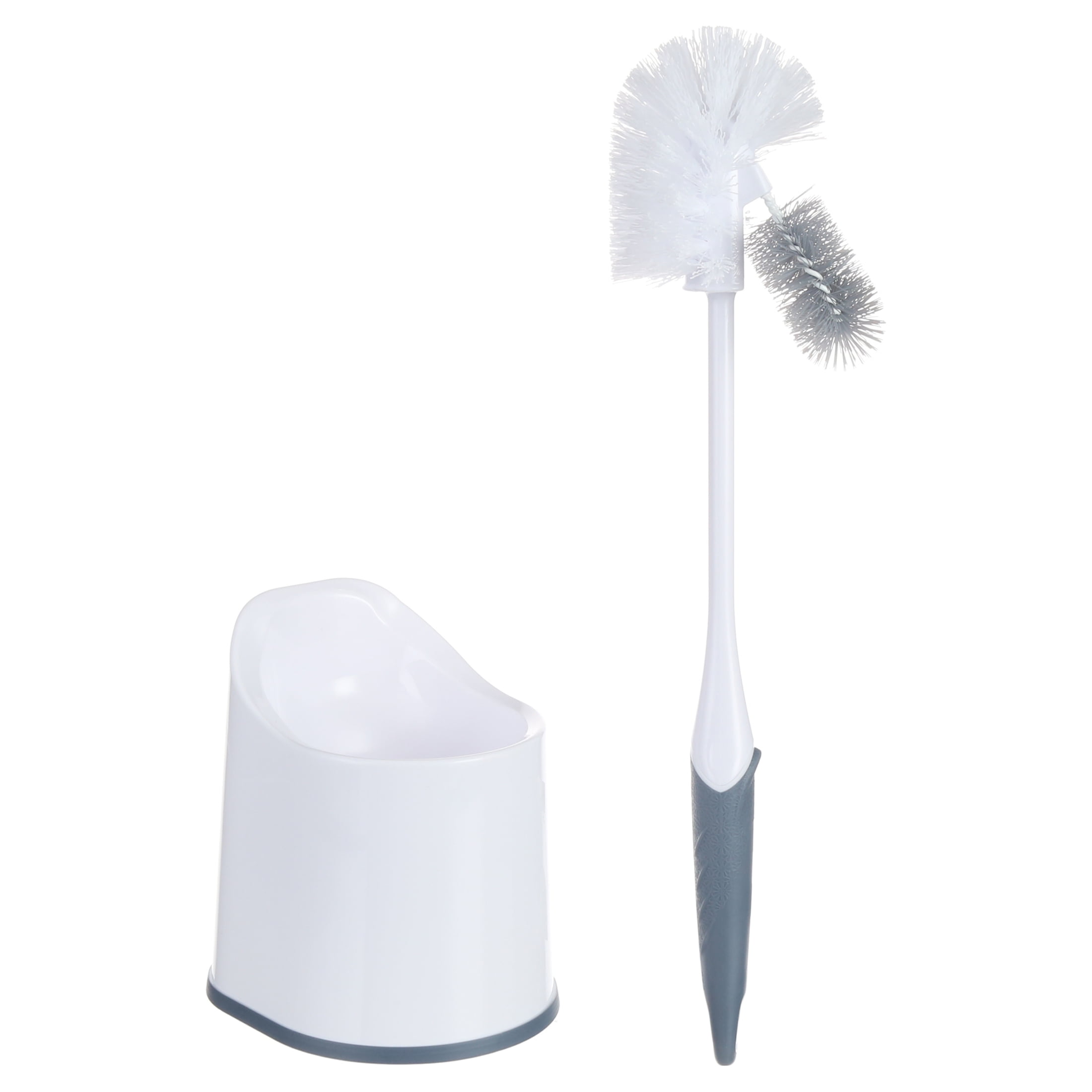 Good Grips Compact Plastic Toilet Brush and Holder in Gray