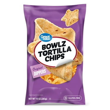 Great Value Bowlz Tortilla Chips Dippers, 10 oz
