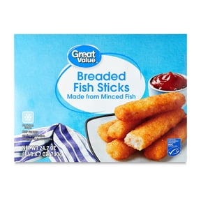 Great Value Breaded Fish Sticks, 24.7 oz, 44 Count