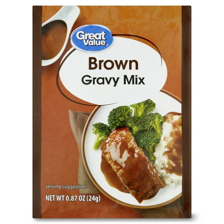 Great Value Brown Gravy Mix, 0.87 oz Packet