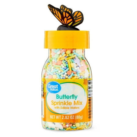 Great Value Butterfly Easter Sprinkles, Multi-Color, 2.82 oz