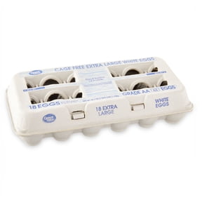 Great Value Cage-Free Extra Large White Eggs, 18 Count