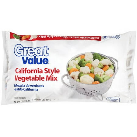 Great Value California Style Vegetable Mix, 16 oz (Frozen)