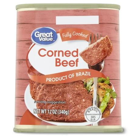 Great Value Corned Beef, 12 oz Can