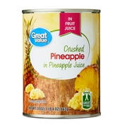 Great Value Canned Crushed Pineapple, 20 oz
