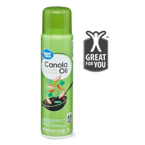 Great Value Canola Oil Cooking Spray, 8 oz
