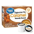 thumbnail image 1 of Great Value Caramel Cappuccino Mix Medium Roast Coffee Pods, 12 Count, 1 of 5