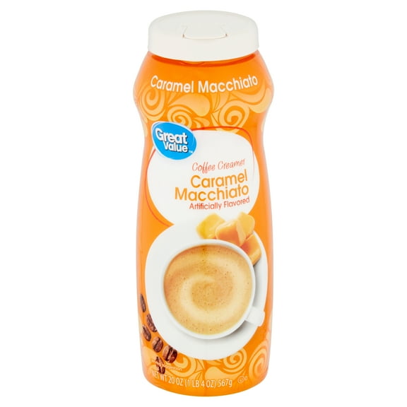Great Value Coffee Creamer, Caramel Macchiato, 20 oz