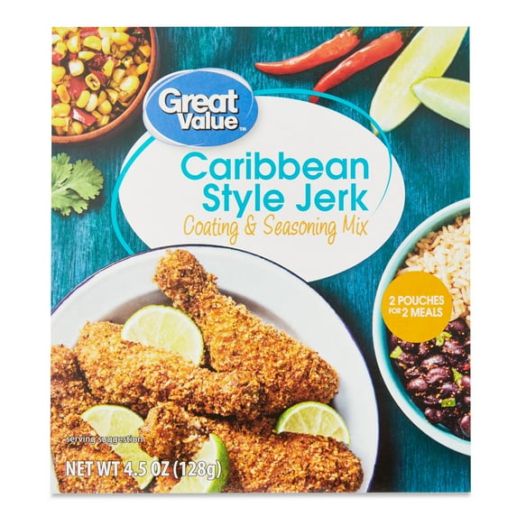 Great Value Caribbean Style Jerk Coating & Seasoning Mix, 4.5oz