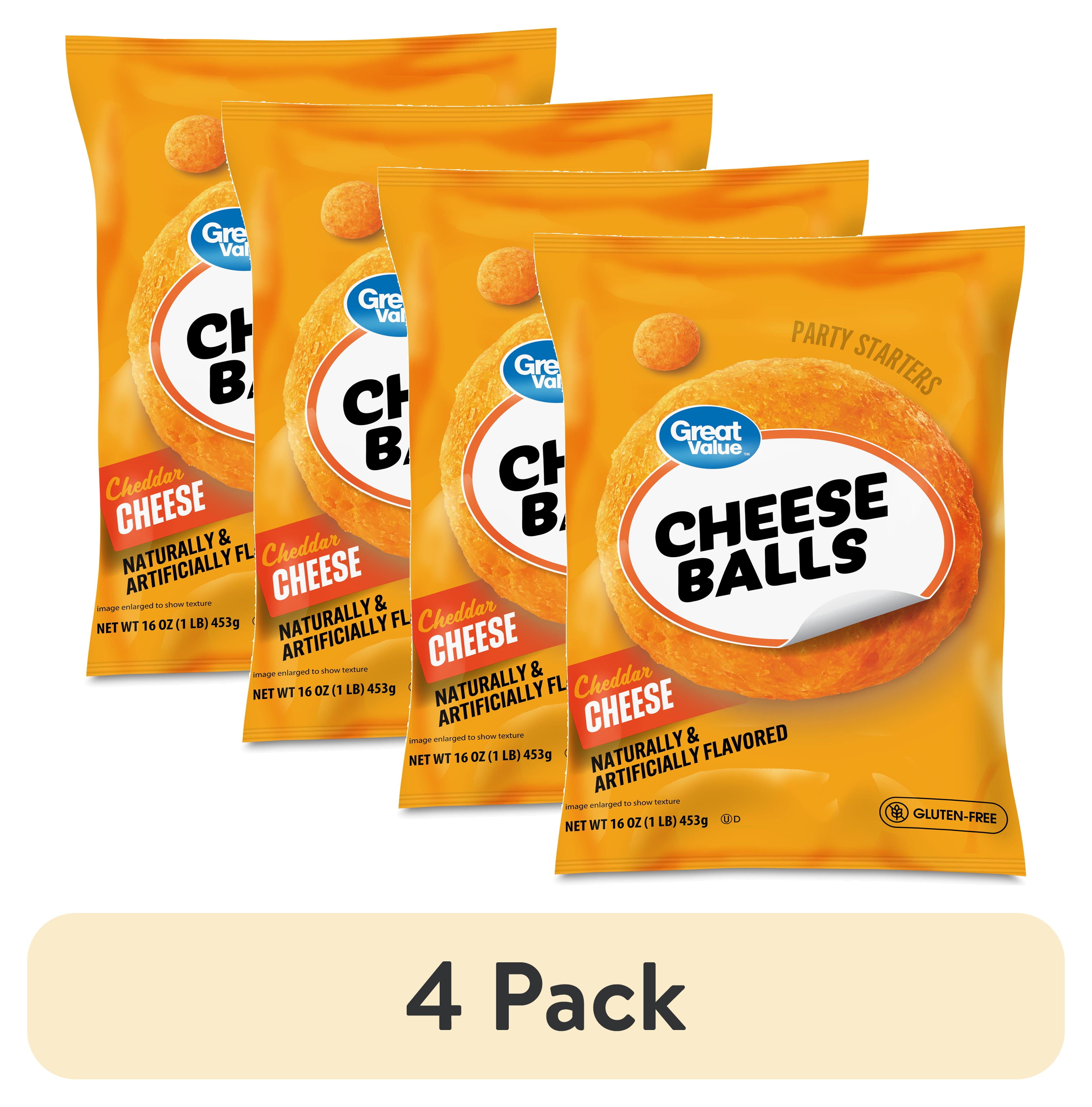 (4 pack) Great Value Cheese Balls, 16 oz Bag - Walmart.com