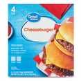 thumbnail image 1 of Great Value Cheese Burger Sandwiches, 4 Count (Frozen), 1 of 8