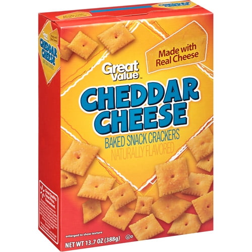 Great Value Cheese Crackers, 13.7oz