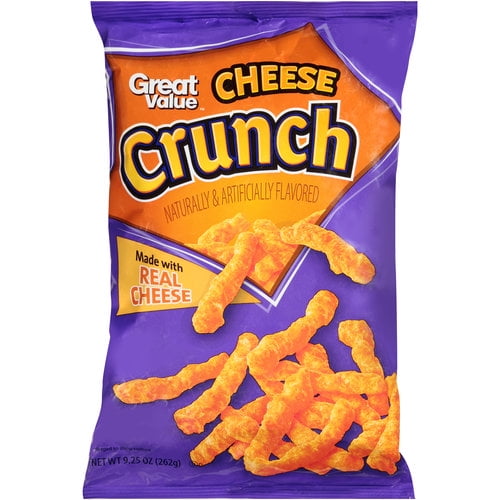 Great Value Cheese Crunch Crispy Cheese Flavored Snacks, 8.5 oz