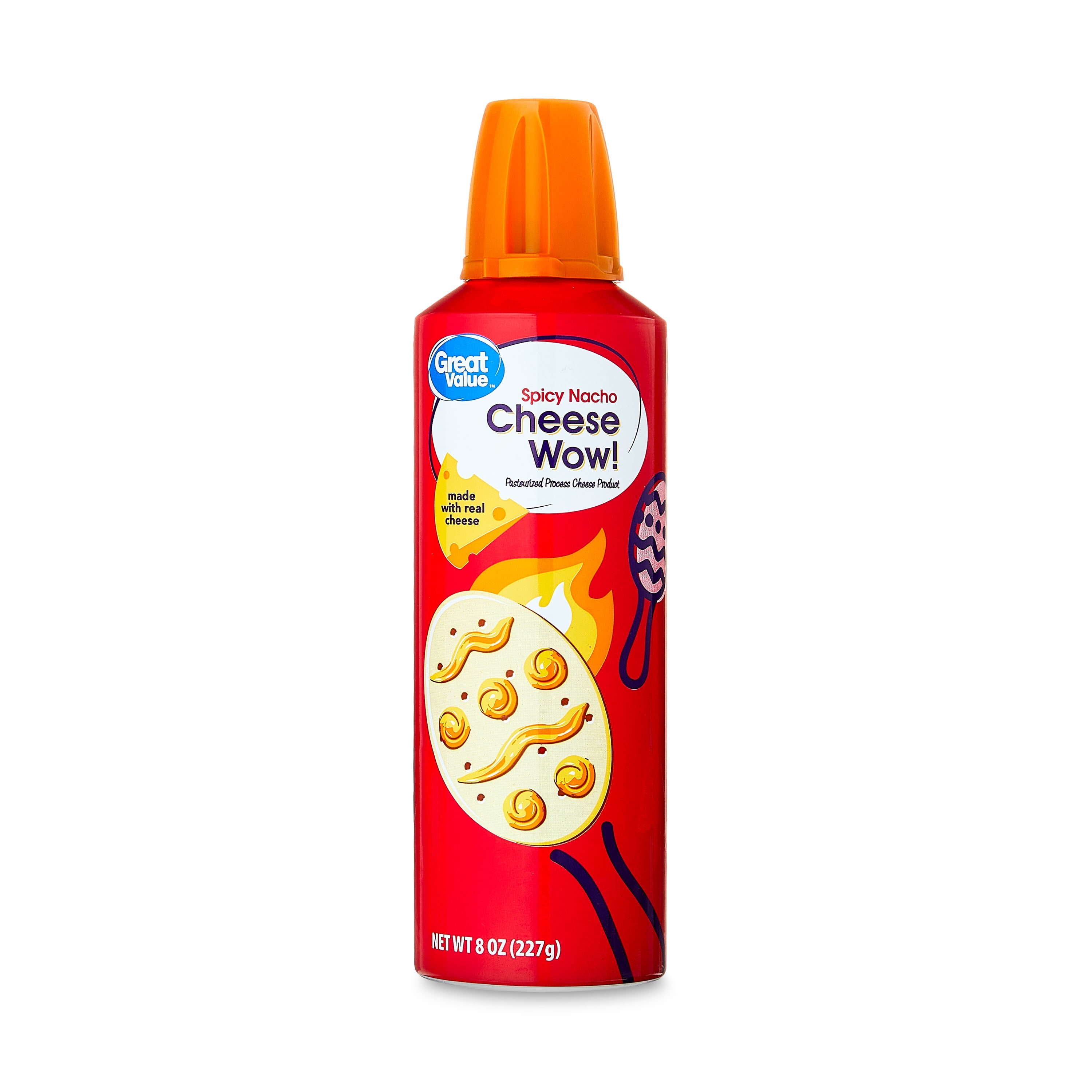 Great Value Cheese Wow! Spray Cheese, Nacho, 8 oz