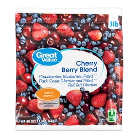 Great Value Cherry Berry Blend, 48 oz (Frozen) in Resealable Bag