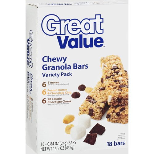 Great Value Chewy Granola Bars, 15.2 oz
