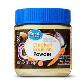 Great Value Chicken Bouillon Powder 3.75 oz Jar (Shelf-Stable)