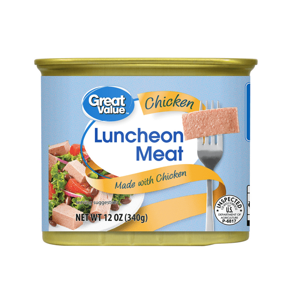 Great Value Chicken Lunchmeat, 12 oz Can
