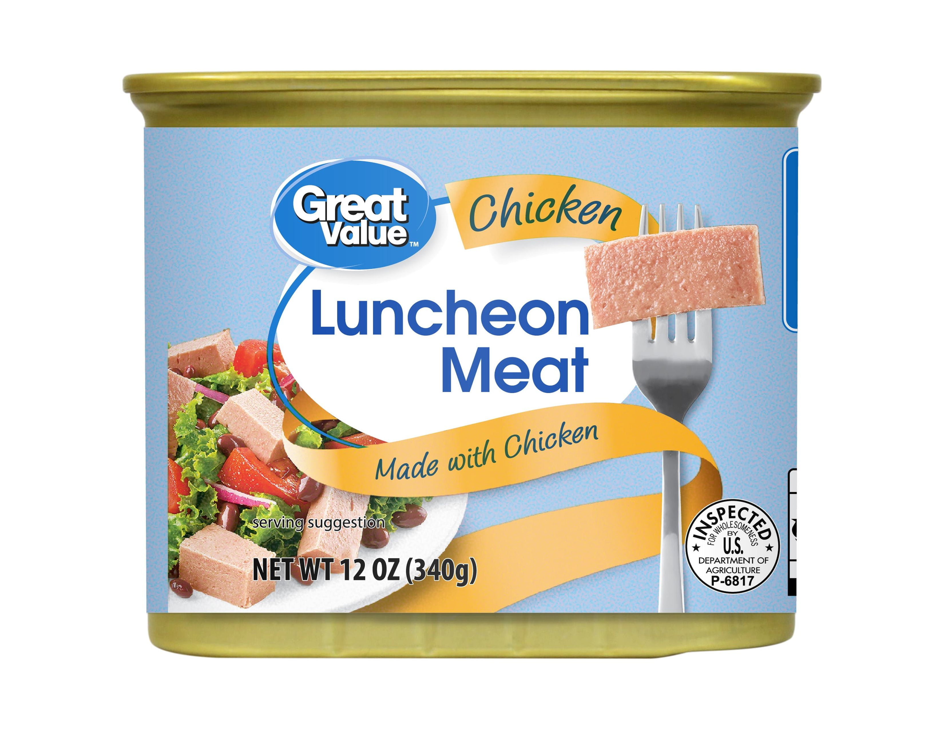 Great Value Chicken Lunchmeat, 12 oz Can