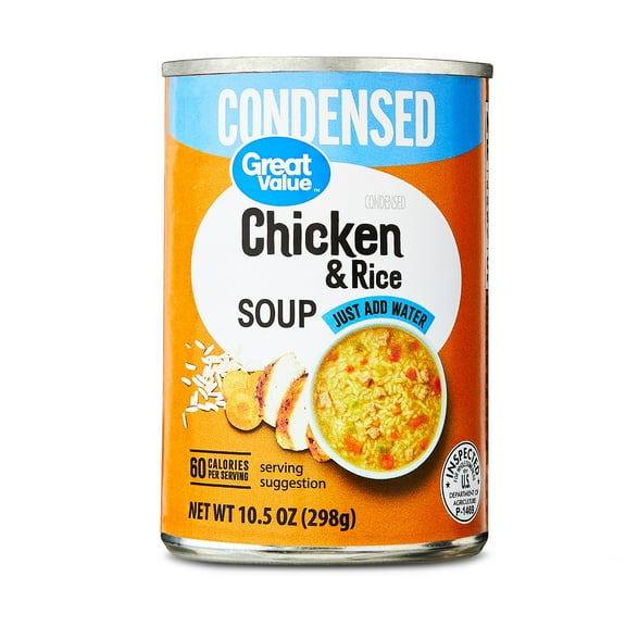Great Value Chicken and Rice Condensed Soup, 10.5 oz