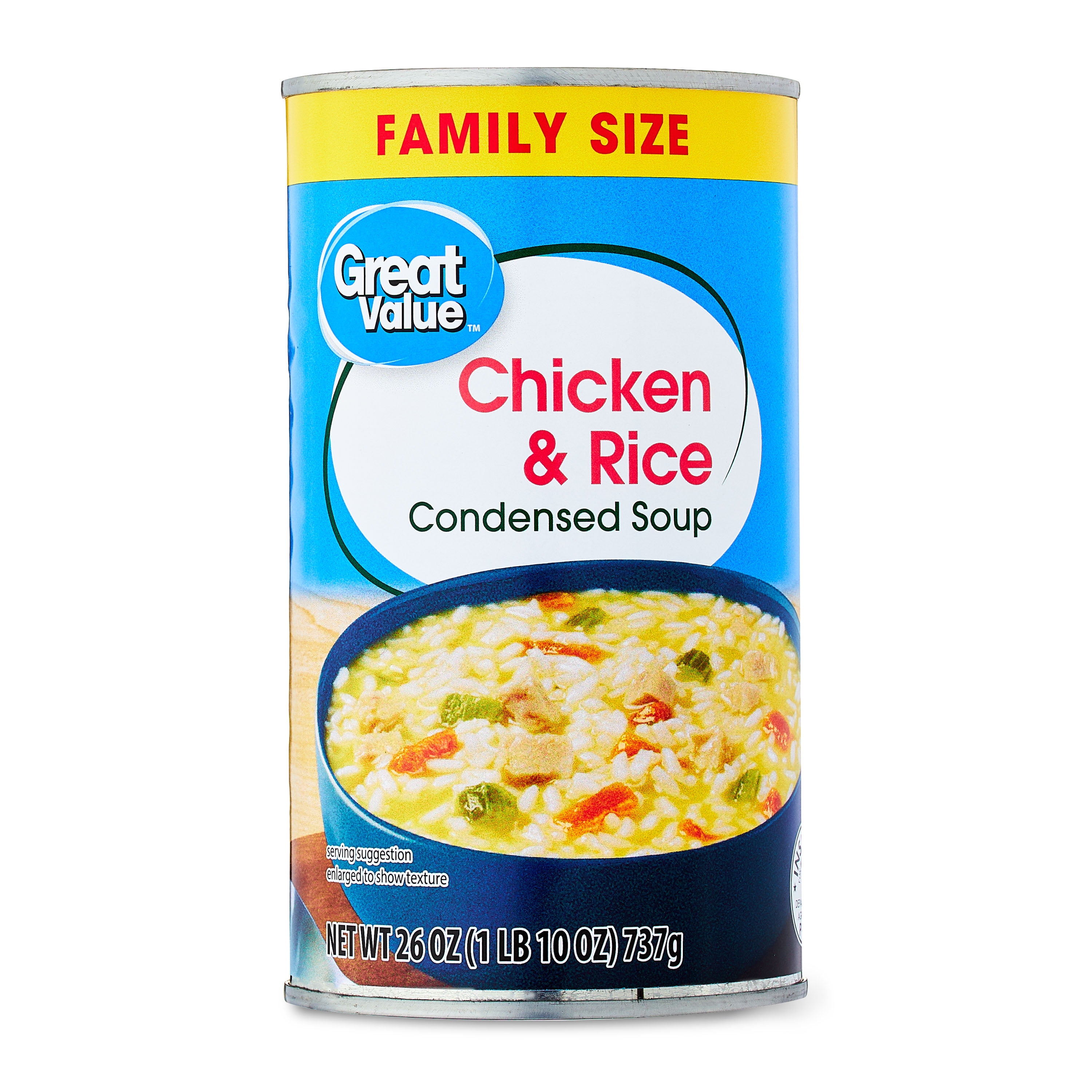 Great Value Chicken and Rice Condensed Soup, 26 oz