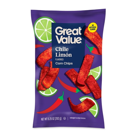 Great Value Chile Limon Corn Chips, 9.25 oz