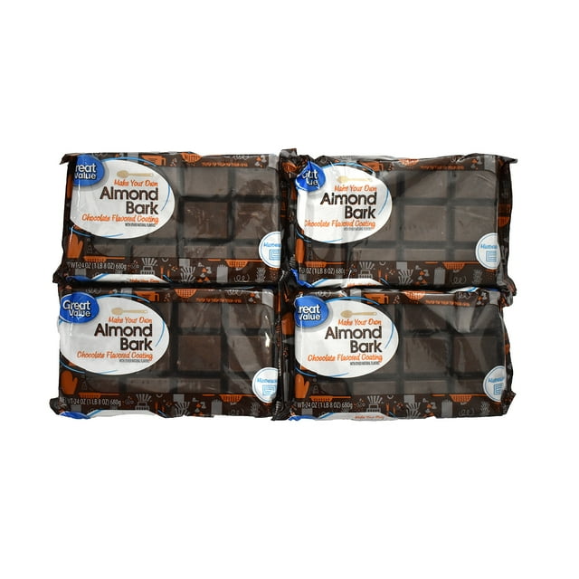 Great Value Chocolate Flvd Almond Bark 4 Count