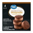 Great Value Chocolate Ice Cream Stroopwafel Caramel Sandwiches, 13.52
