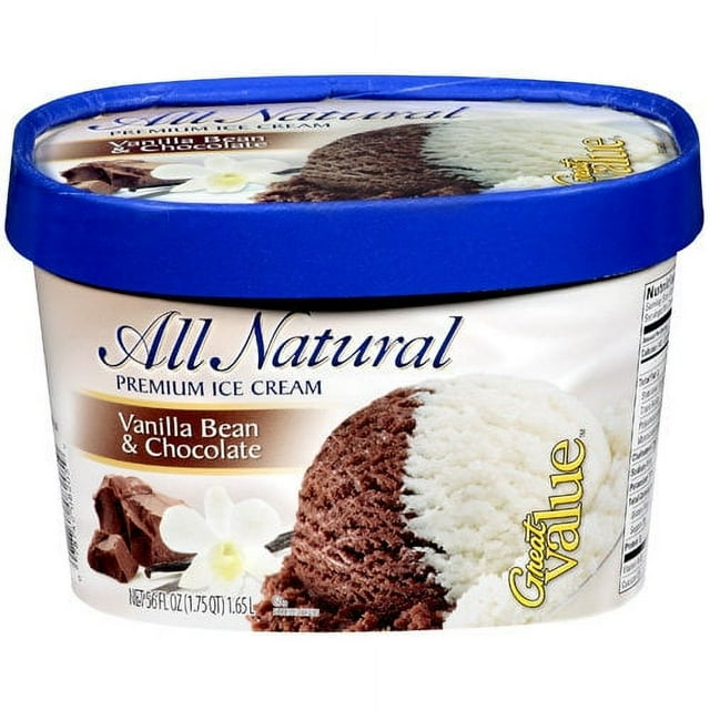 Great Value Chocolate & Vanilla Ice Cream, 48oz