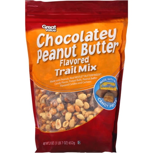 Great Value Chocolatey Peanut Butter Flavored Trail Mix with
