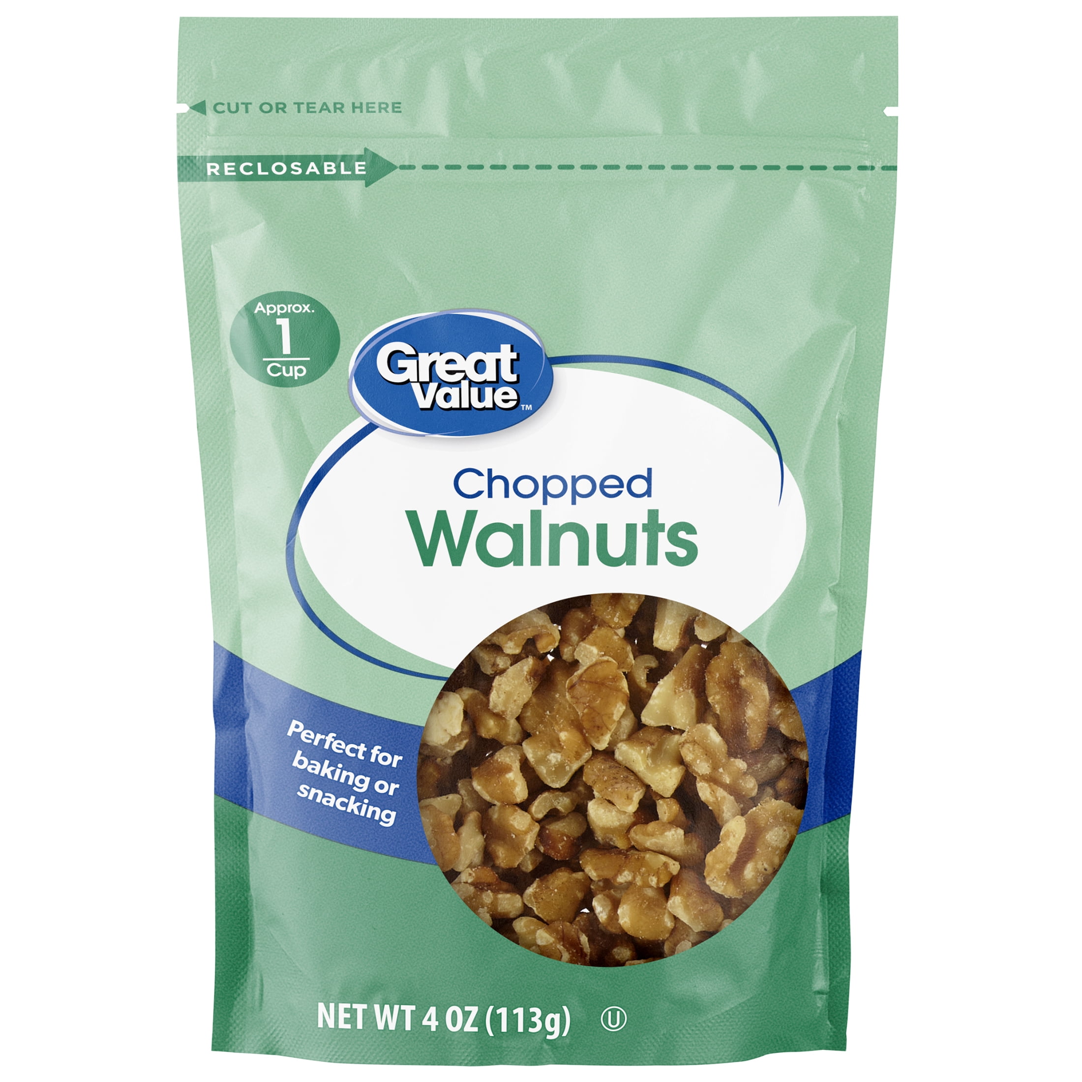 Great Value Chopped Walnuts, 4 oz - Walmart.com