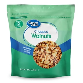 Great Value Chopped Walnuts, 8 oz