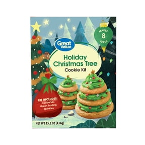 Great Value Holiday Christmas Tree Sugar Cookie Kit, 15.3 oz