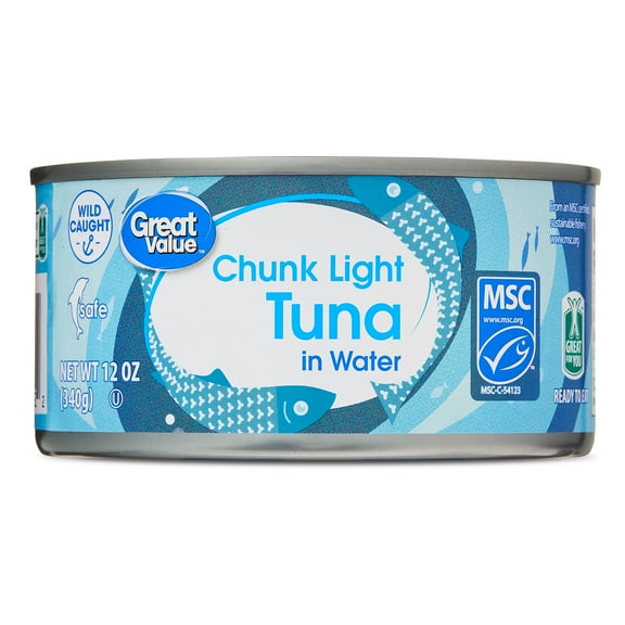Great Value Chunk Light Tuna in Water, 12 oz