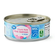 (4 pack) Great Value Chunk Style Pink Salmon Skinless Boneless, 5 oz