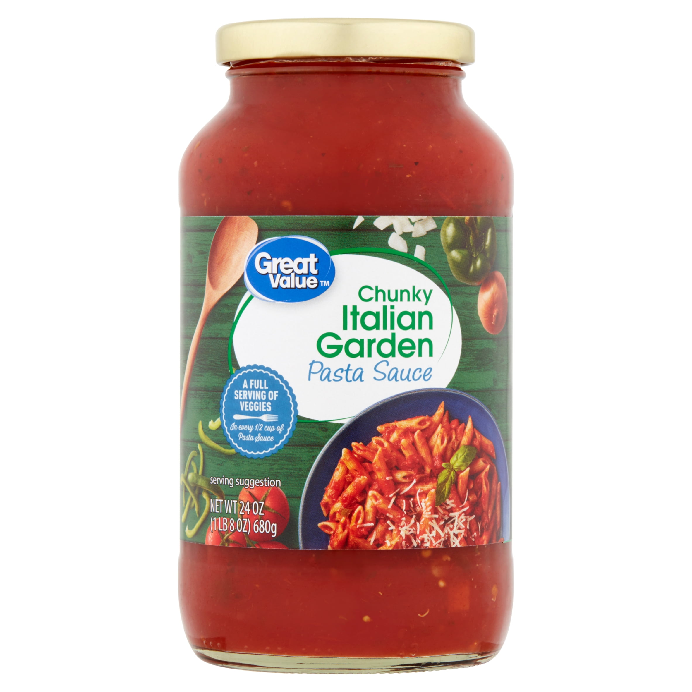 Great Value Chunky Italian Garden Pasta Sauce, 24 oz