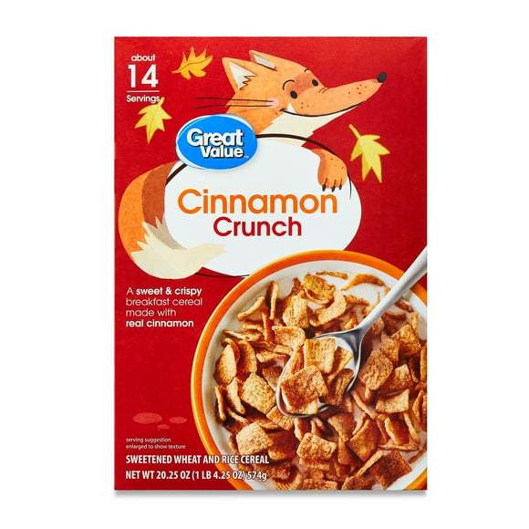Great Value Cinnamon Crunch Breakfast Cereal, 20.25 oz