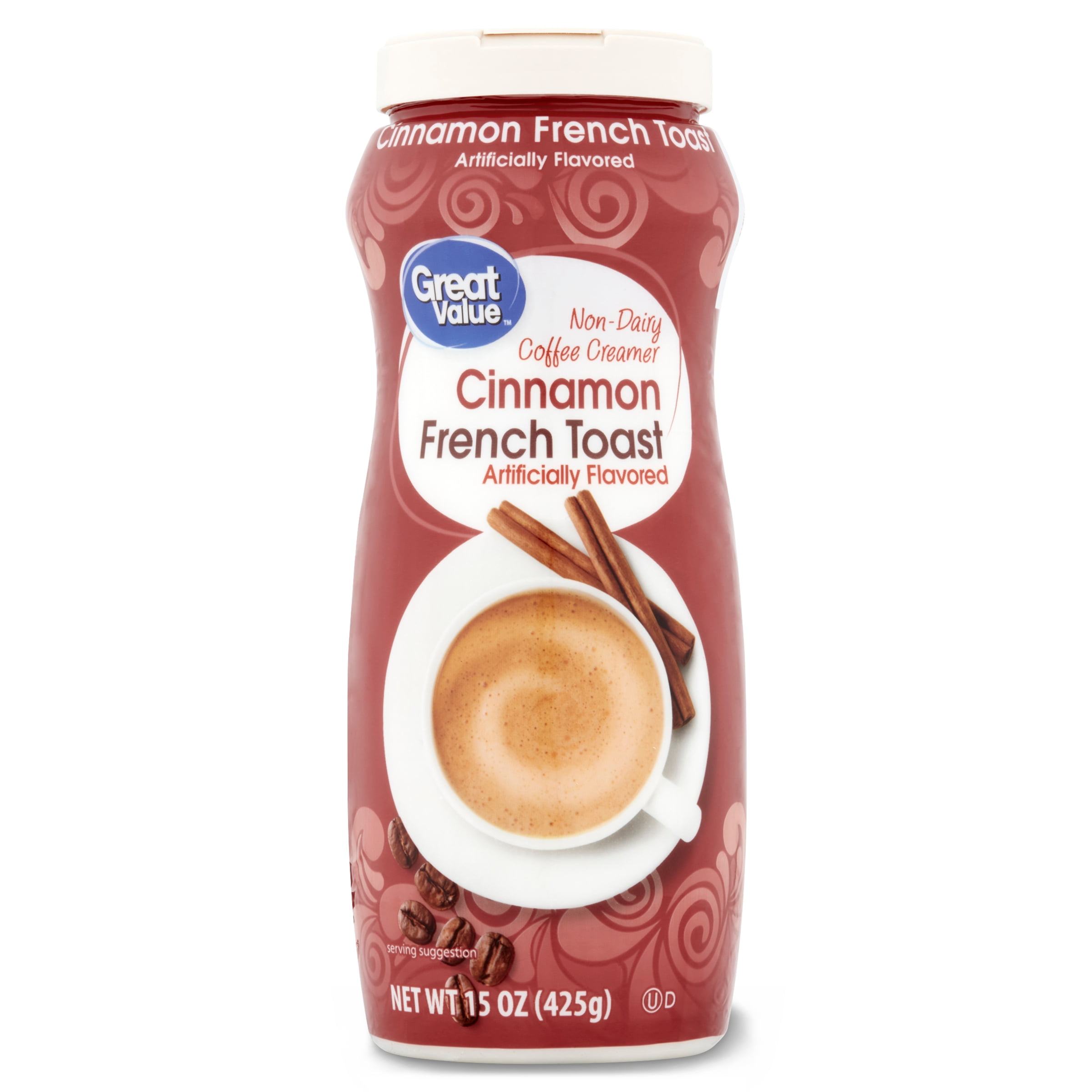 Great Value Cinnamon French Toast NonDairy Coffee Creamer, 15 oz