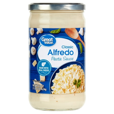 Great Value Classic Alfredo Pasta Sauce, 22 oz