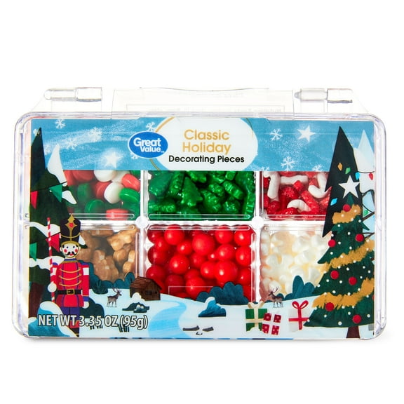 Great Value Classic Holiday Decorating Pieces, 3.35 oz